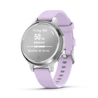 Garmin - Lily 2 Active Silver avec bracelet en silicone violet jasmin-Garantie : 1 an limité par le fabricant