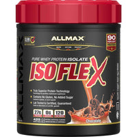 Allmax - Poudre d'isolat de protéines de lactosérum 100 % pure Isoflex - 1 lb choco-Protéine isolée Allmax - 1 lb Choco