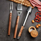 Tramontina - Churrasco Ensemble d’outils BBQ en acier inoxydable avec manches en bois Jatoba - 3 pièces-6
