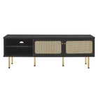 Modway Cambria 60" TV Stand - Black-Non-Marking Foot Caps