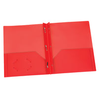 Oxford - Portefeuille à deux pochettes en poly rouge avec griffes, paquet de 25-Coloré, flexible et durable pour de multiples utilisations