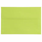 JAM Paper A8 Coloured Invitation Envelopes - 5.5 x 8.125 - Ultra Lime Green - 50 Pack-These envelopes are perfect to use for sending invitations, greeting cards, RSVP's, thank you cards, gifts for birthdays, graduations, holidays and more