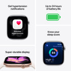 Apple Watch Series 11 - 42 mm - GPS - Rose Gold Aluminium Case with Light Blush Sport Band - Small/Medium-Thin and lightweight, Series 11 is comfortable to wear around the clock—while exercising and even when you’re sleeping, so it can help track your key metrics