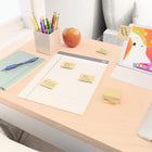 Staples Recycled Stickies Self-Stick Notes - 1-3/8" x 1-7/8" - Yellow - 12 Pack-Flat pads are ideal for on-the-go use
