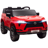 Qaba 12V Licensed Lexus GX550 Electric Car with 2-Seater - Red-Officially licensed Lexus GX550 offers a realistic and luxurious driving experience 