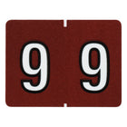 Pendaflex Numeric End Tab Brown Filing Labels - 9 - 500 Pack-Compatible with DataFile L8700 series labels