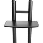 Kanto Rolling TV Cart with Adjustable Shelves for 37" - 86" Screens - Black-Compact base allows easy transport through most doorways