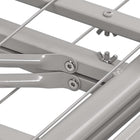 Modway - Horizon Acier inoxydable Cadre de lit simple, Gris-Capacité de poids jusqu’à 1300 lb