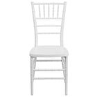 Flash Furniture HERCULES PREMIUM Series Resin Stacking Chiavari Chairs - White - 2 Pack-Set of 2 Chiavari Chairs