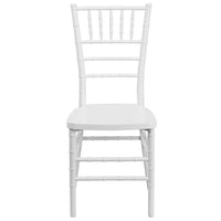 Flash Furniture HERCULES PREMIUM Series Resin Stacking Chiavari Chairs - White - 2 Pack-Set of 2 Chiavari Chairs