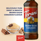 Torani Brown Sugar Cinnamon Syrup with Pump - 750 mL-Includes 750ml syrup bottle and one pump