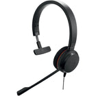 Jabra Evolve 20 MS Mono Headset with Foam Ear Pad - Teams-Compatible with (Windows/macOS) via USB-A or USB-C adapter.