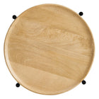 Modway Xilo Round Wood and Metal Side Table - Oak-7