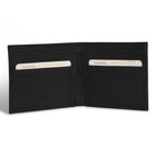 Champs Onyx Leather Bi-Fold Wallet - Black-Double Bill compartment