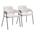 Zuo Marcel Dining Chair - Cream - Set of 2-Assembly required