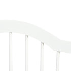 PawHut Freestanding Pet Gate with 2 Support Feet - White-It can be easily folded to save space and storage 