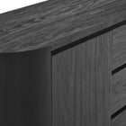 Modway Duval 71" Rounded Sideboard Storage Cabinet - Black-10