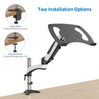 ShoppingAll Adjustable Laptop Mount Stand for Laptops Up to 17" - White-5