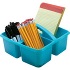 Teacher Created Resources - Caddie de rangement en plastique bleu sarcelle, paquet de 6-Chaque panier mesure 9 po de longueur x 9-1/4 po de largeur x 5-1/4 po de hauteur.
