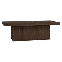 Hudson&Canal Torren 48"W Rectangular Coffee Table - Alder Brown-A modern contemporary design for your living room, den, and more