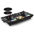 Hercules DJControl Inpulse T7 Premium 2-Deck Motorized DJ Controller-2 motorized platters for 7" discs with touch detection and 3.9-inch / 10-cm tempo faders