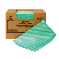 Chicopee Chix Economy 11 1/2" x 24" Towel Wipes - Green - 150 Pack-Green