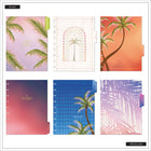 The Happy Planner 2026–2027 Classic Disc Bound Dated Planner - 9-3/4" x 5-5/16" - Dreamy Palms Ivory-Coordinates beautifully with other items in the Dreamy Palms collection