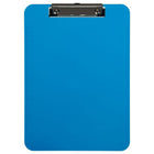 JAM Paper Plastic Clipboards with Low Profile Metal Clip - Letter Size (9 x 12.5) - Blue-Colour: Blue | Be stylish and organized with colourful clipboards.