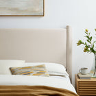 Modway Rael Performance Velvet Full Headboard - Alabaster-Stain-Resistant Performance Velvet
