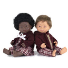 Miniland Educational Anatomically Correct 15" Baby Doll - Down Syndrome Boy-Measures 15"