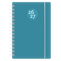 W.Maxwell 2026-27 Euro Daily Planner - 5.25" W x 8" H - Blue-August 2026 to July 2027