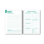 Pomango 2027 Daily/Weekly Agenda - 8-1/2" W x 11" L - Green - French-Dimensions: 6.5" x 9" (16.5 cm x 23 cm)