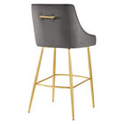 Modway Discern Bar Stools - Gray - Set of 2-Non-Marking Foot Pads