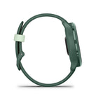 Garmin vivoactive 6 Smartwatch - Metallic Jasper Green with Jasper Green Band-HEALTH AND WELLNESS - Continuously monitor your health with wrist-based heart rate, HRV status, Pulse Ox2 and women’s health tracking — including menstrual cycle and pregnancy, meditation and more — to learn more about your body.