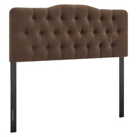 Modway Annabel Premium Linen Blend King Headboard - Cocoa-Premium Linen Blend Upholstery