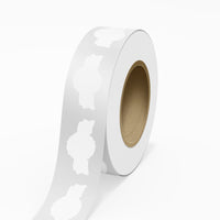 JAM Paper Standard Label Rolls - Anniversary Seal - 1 3/8 x 2 5/8 - Clear Transparent High Gloss FIlm - 125 Labels/Roll-Colour: Clear Film | Make your mail stand out with high gloss film layer (laminated) shipping address labels.