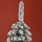 HOMCOM 6' Pencil Artificial Christmas Tree with Realistic Branches - Green-Section design for quick setup 