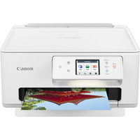 Canon - Imprimante jet d'encre tout-en-un sans fil PIXMA TS7720-Imprimez jusqu'à 15 pages noires ou 10 pages couleur par minute avec votre première impression en environ 9 secondes en noir ou 11 secondes en couleur (format lettre)