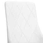 !nspire Contemporary Faux Leather Side Chair - White - 2 Pack-Dimensions: 17.75" W x 22" x 36.75" D H
