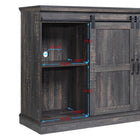 Manhattan Comfort Myrtle 60" Traditional TV Stand - Heavy Brown-10