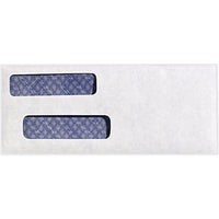 JAM Paper - Enveloppes Double Fenêtre pour Chèques, Blanc Brillant, 3 5/8 x 8 3/4, Paquet de 50-Taille : enveloppes à double fenêtre 3 5/8 po x 8 3/4 po / 3,625 po x 8,75 po / 92 mm x 222 mm