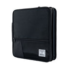 Hilroy 2" 3 Ring Utility Zipper Binder - Black/Grey-Front zippered mesh pocket ideal for quick‑access items such as pencils, pens, and small accessories