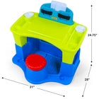 Simplay3 Creative Kids Art Desk-Easily accessible pockets for supplies
