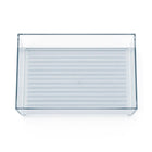 Azar - Grand bac de rangement empilable en plastique - 2,5 po x 8,62 po x 6,5 po - Transparent - Paquet de 4-4