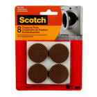 Scotch - Patins antidérapants en feutre, brun, 3,81 cm (1,5 po), Paquet de 8-Aident à stabilise les appareils ménagers sur les planchers et les dessus de table