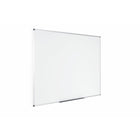 Staples Porcelain Magnetic Dry-Erase Whiteboard - 48" H x 72" W - Aluminum Frame-Anodized aluminum frame