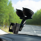 Mighty Mount Heavy Duty Cradle Mount for Tablet/iPad - Dual Suction Cup Mount-Adjustable modular arm: for 360° Tilt, Turn and Rotation