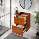 Modway Scenic 18" Wall-Mount Bathroom Vanity Cabinet - Cherry/Walnut-Drywall Friendly Mounting Cleat