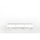 Nexera Rustik 72" TV Stand With 3-Drawers - White-Fits TV screen up to 80-inch