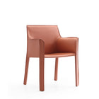Manhattan Comfort Paris Modern Leatherette Upholstered Dining Chairs - Clay - Set of 6-100% Tailored Upholstery from Top to Bottom. Legs Included